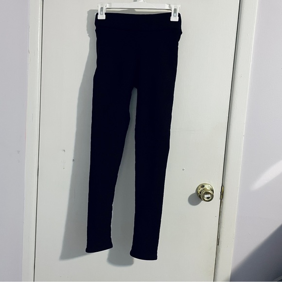 Pants - Black Fleece Lined Leggings